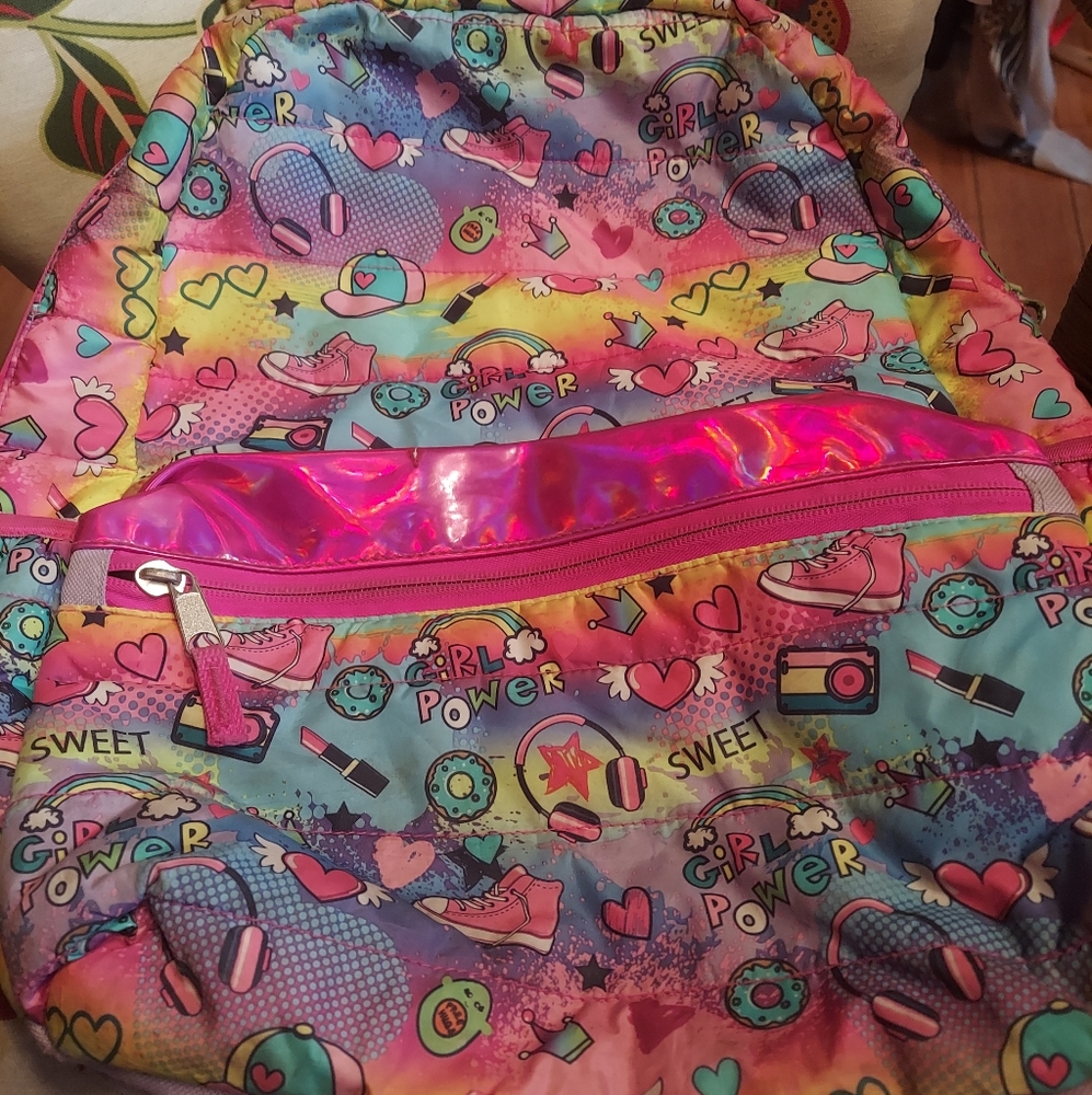 Colorful like new backpack back to school barbie hot pink